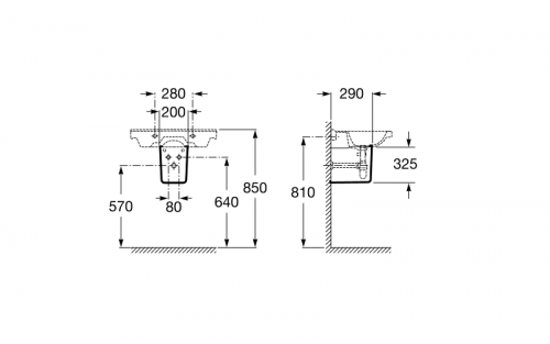 картинка Полупьедестал для раковины Roca DEBBA (7.3379.9.100.Y) от магазина Сантехстрой
