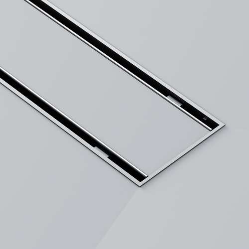 картинка W02SC-U11-070-04SB PrimeFlow Трап для душа линейный универс затвор Tile 70см цвет сталь мат от магазина Сантехстрой