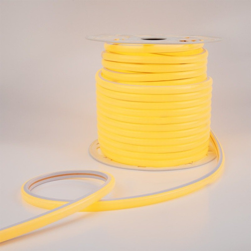 картинка Гибкий неон LED SMD,  форма – D,  16х16 мм,  желтый,  144 LED/м,  бухта 50 м от магазина Сантехстрой