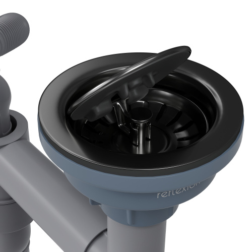 картинка Кухонная мойка Reflexion Iseo RX2260BL оружейная сталь от магазина Сантехстрой