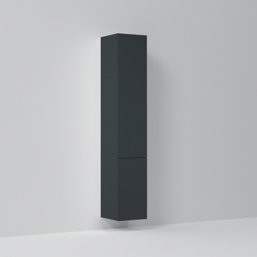 картинка M90CHR0306GM GEM, шкаф-колонна, подвесной, правый, 30 см, двери, push-to-open, графит матовый от магазина Сантехстрой