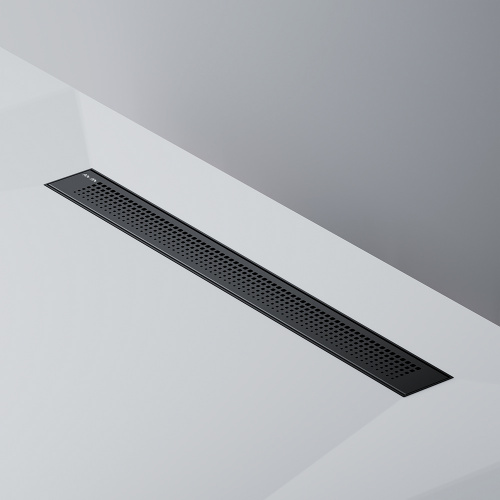 картинка W02SC-P11-070-01BM PrimeFlow Трап для душа линейный универс затвор Cut Gradient 70см цвет черн мат от магазина Сантехстрой