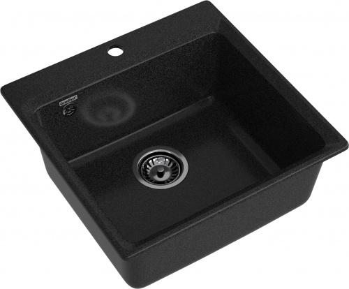 картинка Мойка кухонная GranFest LEVEL 510  1-чаш 510*500 графит от магазина Сантехстрой