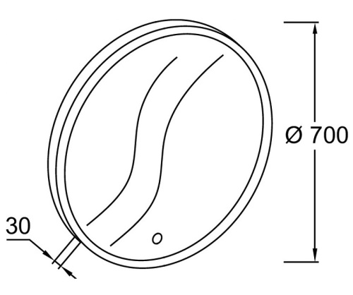 картинка Зеркало Jacob Delafon 70 eb1436-nf Хром от магазина Сантехстрой