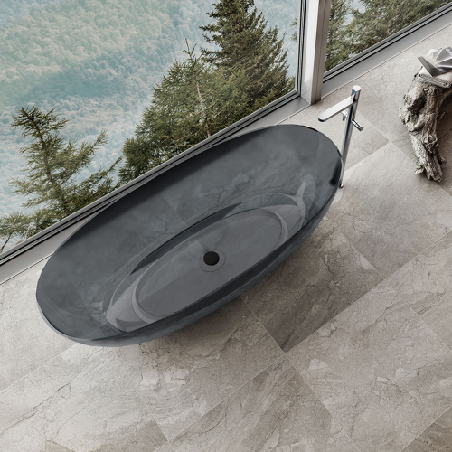 картинка Ванна прозрачная Vincea VBT-6T01B, черный от магазина Сантехстрой