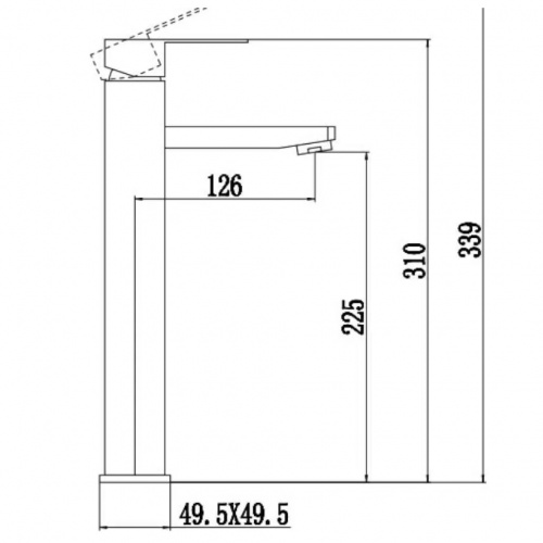 картинка Смеситель для умывальника Fmark (FS8111C) от магазина Сантехстрой