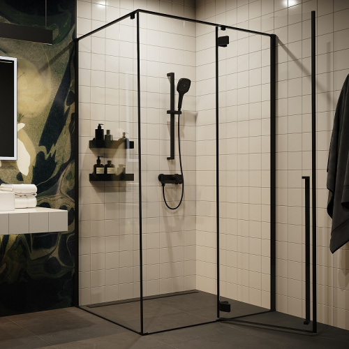 фото смеситель iddis для ванны с управлением push control черный матовый slide (sliblbti02wa)