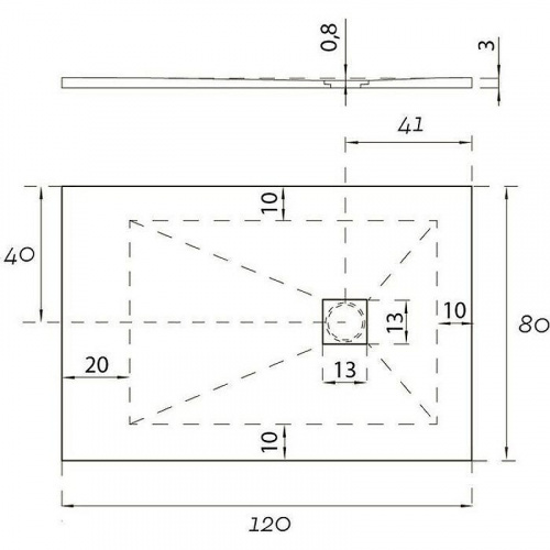 картинка Душевой поддон из искусственного камня Aquanet Pleasure 120x80 258890 Черный от магазина Сантехстрой