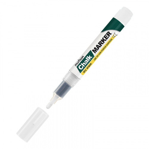 картинка Маркер меловой Chalk Marker 3мм,  спиртовая основа,  белый MunHwa от магазина Сантехстрой