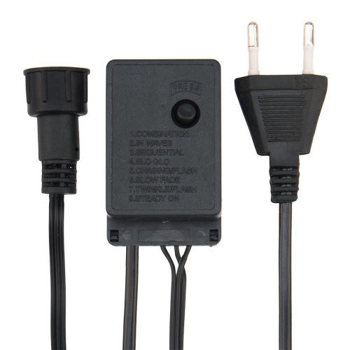 картинка Гирлянда Мишура LED 3 м,  темно-зеленый ПВХ,  288 диодов,  цвет белый + теплый белый от магазина Сантехстрой