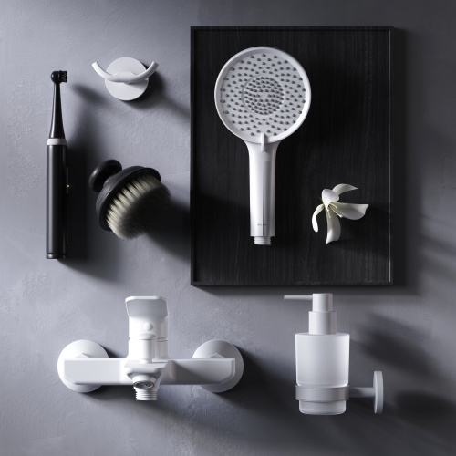 фото f85a10033 x-joy, смеситель для ванна/душа, белый, шт.