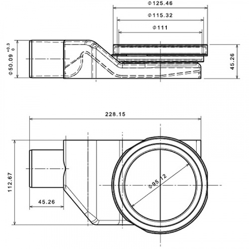 картинка Душевой лоток Pestan Confluo Premium Line 850 Black Glass Gold 13100118 с решеткой Черный глянцевый Золото глянцевое от магазина Сантехстрой
