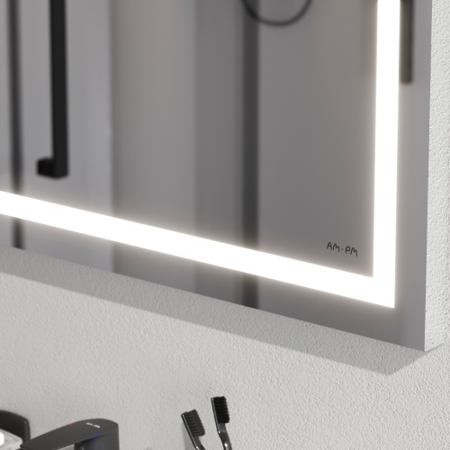 картинка M91AMOX0651WG Универсальное зеркало настенное с контурной LED-подсветкой, 65 см от магазина Сантехстрой