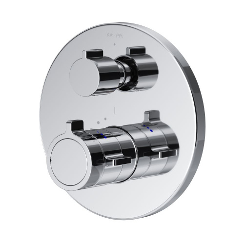 фото f85a95600 x-joy смеситель встроенный с тмс на 3 потребителя, хром