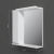 картинка M80MPL0651WG Like зеркало, частично зеркальный шкаф, левый, 65см, с подсветкой, белый, глянец, шт от магазина Сантехстрой