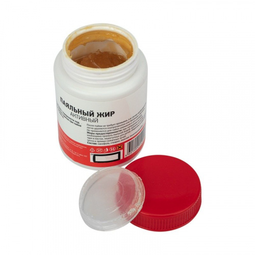 картинка Флюс для пайки REXANT,  паяльный жир АКТИВНЫЙ,  100 мл,  банка от магазина Сантехстрой