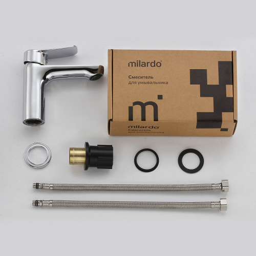 картинка Смеситель для умывальника Milardo Demi (DEMSB00M01) от магазина Сантехстрой