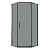 картинка Душевое ограждение Niagara Eco NG-1009-14DT (90х90х190) трапеция,распашное,черный,стекло тонированное,1 место от магазина Сантехстрой