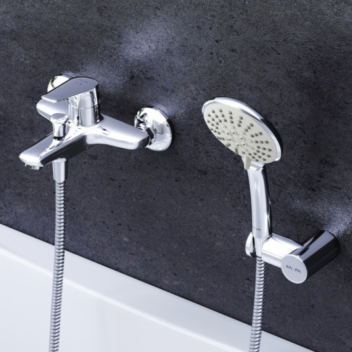 фото f85e15000 joy, смеситель для ванны/душа, душевой набор, хром, шт.