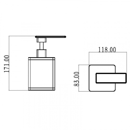 картинка Дозатор для жидкого мыла Boheme 10969-W-CR Белый Хром от магазина Сантехстрой