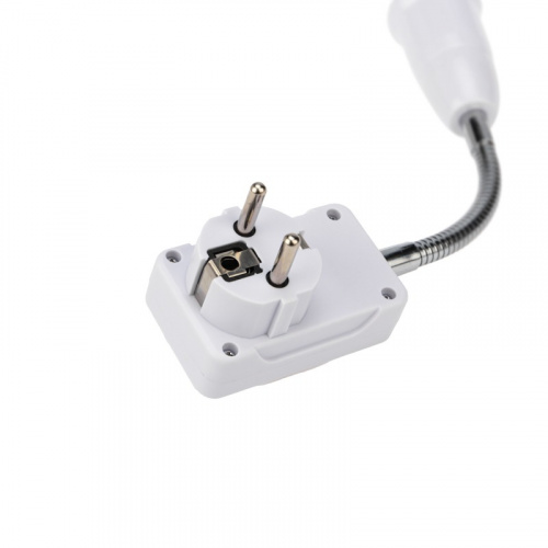 картинка Переходник-светильник для крепления в штепсельной сетевой розетке переходник цокольный гибкий 220В-Е27 150 мм с выключателем REXANT от магазина Сантехстрой