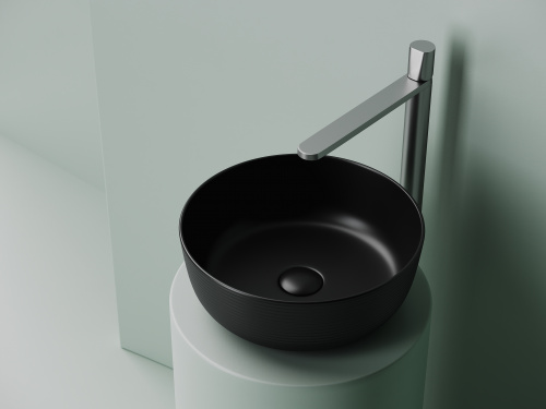 картинка Раковина-столешница Ceramica Nova цвет Черный Круглая CN6073MB от магазина Сантехстрой