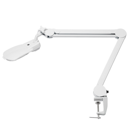 картинка Лупа на струбцине квадратная 3D+20D с подсветкой 6LED,  серия EXPERT,  белая (8603L) REXANT от магазина Сантехстрой