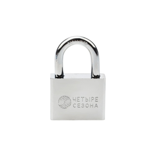 картинка Замок навесной серия «Сталь» 50 мм ЧЕТЫРЕ СЕЗОНА от магазина Сантехстрой