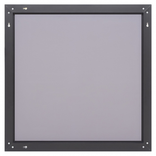 картинка Зеркало Misty Mars-80 80х80 см черный матовый профиль от магазина Сантехстрой