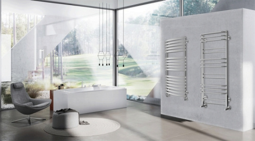 картинка Водяной полотенцесушитель Ravak Optima 53х80 X04000083685 с полкой Хром от магазина Сантехстрой