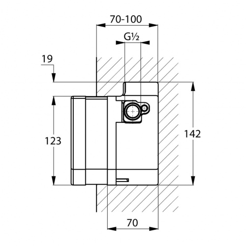 картинка Внутренняя часть смесителя для раковины Kludi Zenta 38002 от магазина Сантехстрой