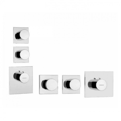 картинка Bossini Встр. часть термостата с 2 запорными клапанами, (2 выхода) высокой пропускной способности на &frac34;&rdquo;, уст-ка верт/гор. от магазина Сантехстрой