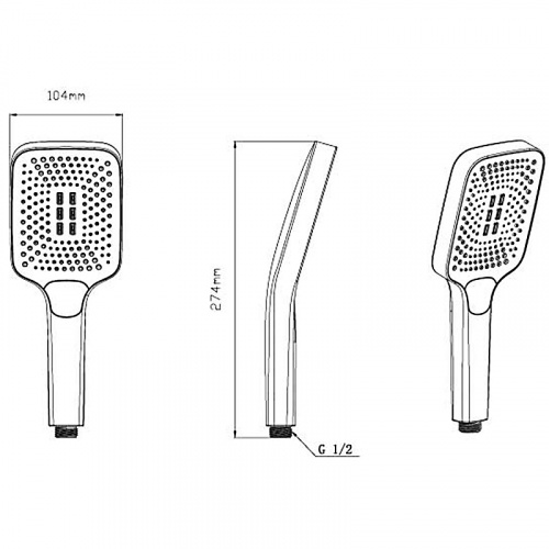 картинка Душевая система Vincea VSFW-4311RMB Черная матовая от магазина Сантехстрой