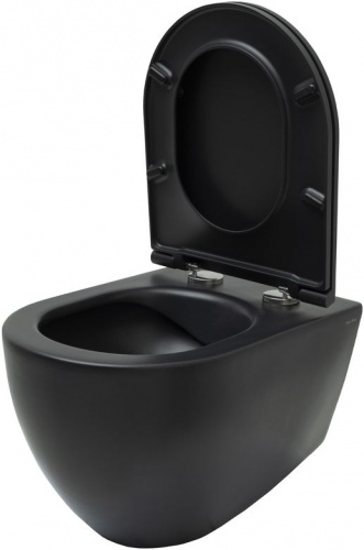 картинка Чаша подвесного унитаза Allen Brau Reality 4.32006.31 черный матовый от магазина Сантехстрой