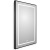 картинка Зеркало BelBagno Kraft 50 SPC-KRAFT-500-800-LED-TCH-WARM-NERO с подсветкой Черное с сенсорным выключателем и подогревом от магазина Сантехстрой
