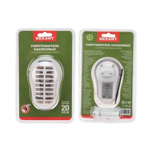 картинка Уничтожитель насекомых с ультрафиолетовой лампой,  220В REXANT от магазина Сантехстрой