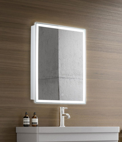 картинка Зеркало-шкаф AZARIO Киото 60 (600х800) c подсветкой и диммером (LED-00002359) от магазина Сантехстрой