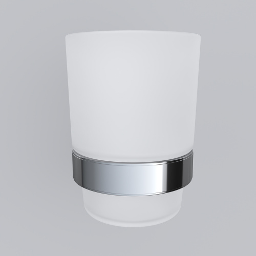 картинка A7434300 Sense L, Стеклянный стакан с настенным держателем, хром от магазина Сантехстрой