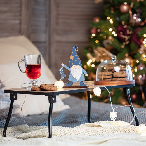 картинка Деревянная фигурка Гном с носком 15х4х17 см NEON-NIGHT от магазина Сантехстрой