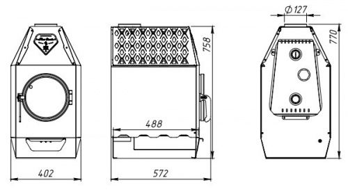 картинка Печь отопительная Stoker TERMO 250 AQUA от магазина Сантехстрой