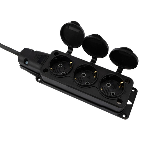 картинка Удлинитель-шнур REXANT КГ 3х1.5, 10 м,  3 гнезда,  морозостойкий,  с/з,  16 А,  3500 Вт,  IP44 (Сделано в России) от магазина Сантехстрой