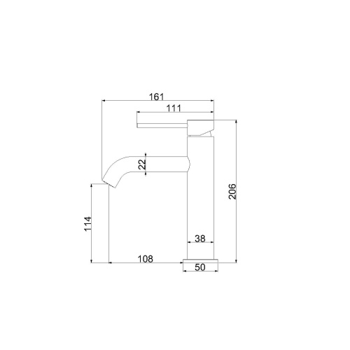 картинка Смеситель для раковины City VBF-2C1BN, сатин от магазина Сантехстрой