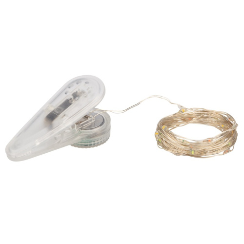 картинка Гирлянда Роса с прищепкой 3 м,  30 LED,  цвет свечения мультиколор,  2хCR2032 в комплекте NEON-NIGHT от магазина Сантехстрой