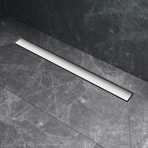 картинка W01SC-U11-070-04SB MasterFlow Трап для душа линейный универс затвор Tile 70см цвет сталь мат от магазина Сантехстрой