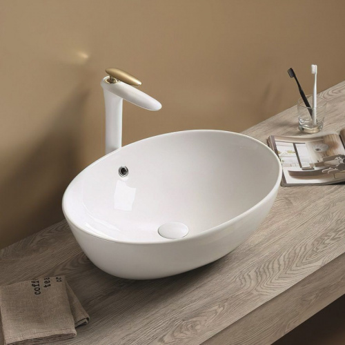 картинка Раковина накладная Art&Max AM-78394 белая от магазина Сантехстрой