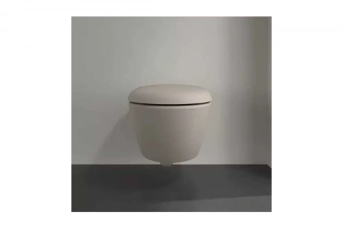 картинка Унитаз подвесной Villeroy & Boch Antao 370x560 мм, CeramicPlus, цвет Almond 4674 T0 AM 00337430 от магазина Сантехстрой