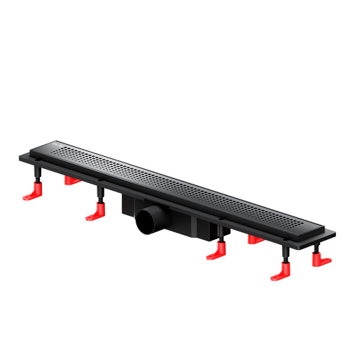 картинка W02SC-P11-070-01BM PrimeFlow Трап для душа линейный универс затвор Cut Gradient 70см цвет черн мат от магазина Сантехстрой