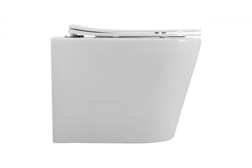 картинка Чаша унитаза безободкового с вихревым смывом Art&Max TITO в комплекте с сиденьем AM2380CHRV/SC от магазина Сантехстрой