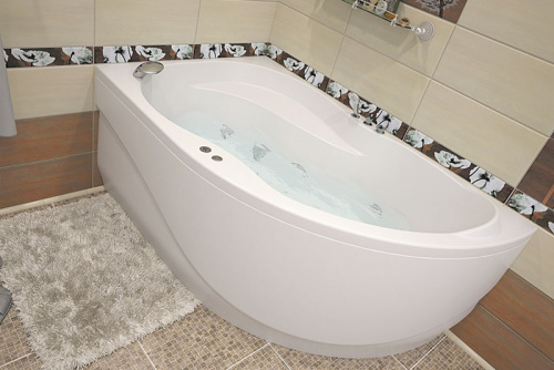 картинка Акриловая ванна Aquanet Graciosa 150x90 L 205325 без гидромассажа от магазина Сантехстрой