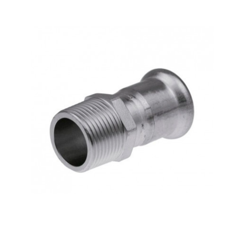картинка Соединитель с наружной резьбой press KAN-Therm Inox - 28 x R1   R 2705 от магазина Сантехстрой
